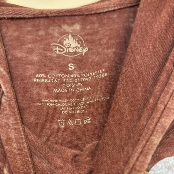 Disneyland Maroon Mickey Sweatshirt Hoodie - Picture 2 of 4